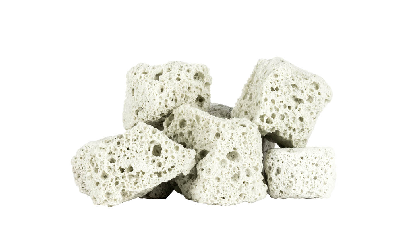 Misapor - einige poröse Steine